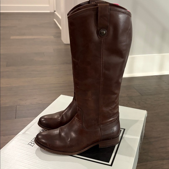 Frye Melissa Button Boots Sz 7.5 Extended Calf - Picture 4 of 13